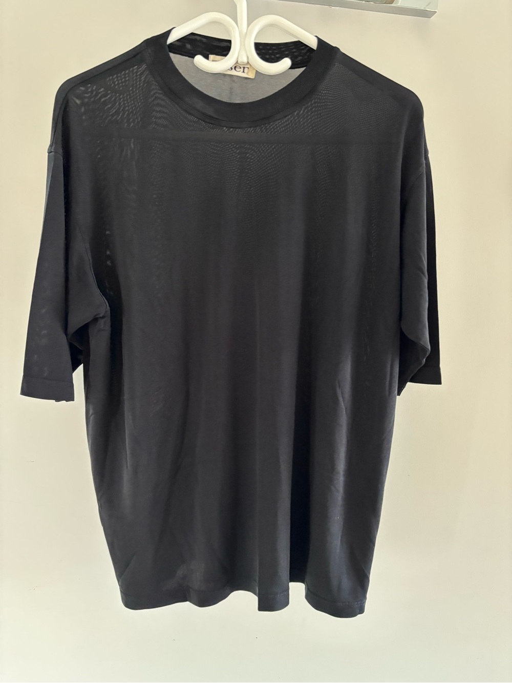 Olsen Classic Black Short-Sleeve Crew Neck Tee